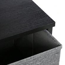 Storage Tower Organizer W/5 Drawers Metal Frame Drawer Organizer Dark Grey - 1 - View 8