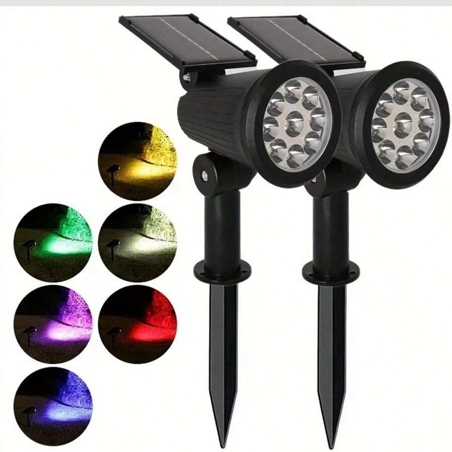 1pc Solar Lawn Light LED Waterproof Garden Courtyard Light Integrated Spotlight Suitable For Courtyard Garden Landscape Ambient Light