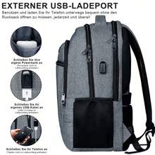Men Functional Backpacks - Grey - View 3