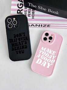 3pcs Inspirational & Christian-Themed Black/Beige/Pink Phone Cases, Compatible With IPhone & Galaxy,International Version, Not The Domestic Version - Multicolor - View 4