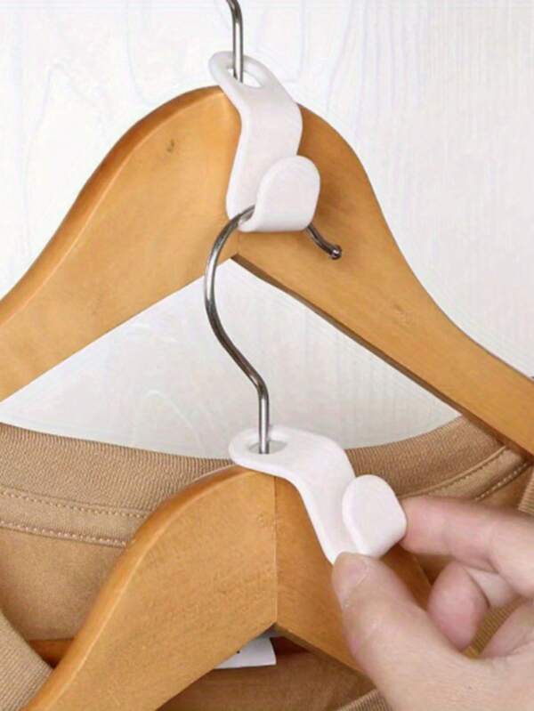 Fashionable Plastic Hanger Connectors, Space-Saving Wall-Mounted Storage Racks, Elegant Wardrobe Storage Solutions, Household And Kitchen Hook Accessories, Practical Multi-Functional Hook Connection Buckles, Practical Hooks