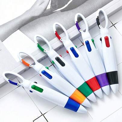 6 paquetes de bolígrafos con punta media retráctil - ultra ligeros, de escritura suave, perfectos para enfermeras, estudiantes y profesionales de oficina - ¡gran idea de regalo de útiles escolares y de oficina! Color aleatorio, regalos para el inicio de la temporada escolar