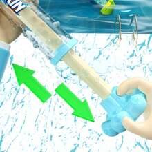 Summer Water Blaster Gun - Large Summer Fireworks Water Gun - Portable Multifunctional Water Spray Toy Suitable For Backyard, Garden, Party Outdoor Sprinkler | Durable Back Splash Spray Toy With Even Water Distribution | Perfect For Backyard, Pool & Outdoor Parties (Pink/Purple/Blue)