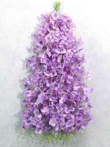 10 pièces Décoration florale suspendue en fleurs de glycine artificielles, convient pour mariage, fête, décoration de la maison, décoration florale murale/plafond verte. Parfaite décoration suspendue pour mariage, fête, anniversaire, rassemblement familial, Saint-Valentin, et un excellent cadeau. (Remarque - Si vous sentez une odeur de plastique à l'ouverture de l'emballage, veuillez le placer à côté pour la ventilation, cela n'affectera pas l'utilisation) - Multicolore - Voir 13