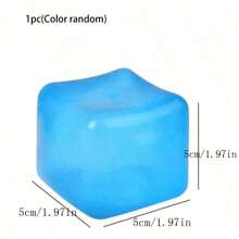 1/3/6 Piezas Cubos de presión de elevación lenta - Juguete antiestrés suave y elástico para adultos, juguete sensorial para aliviar la ansiedad ADD/ADHD, para estiramiento y manipulación, para oficina, hogar, aula (colores aleatorios)