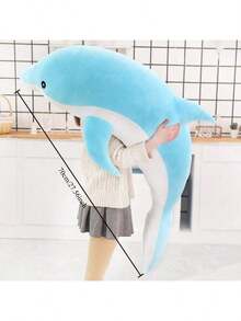 可爱柔软海豚毛绒动物午睡枕女孩礼物 K1MA - 彩色 - 查看 10