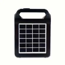 太阳能移动电源太阳能发电系统套件，带 LED 手电筒和太阳能电池板，可给手机充电，非常适合家庭、户外、庭院、野餐和房车使用