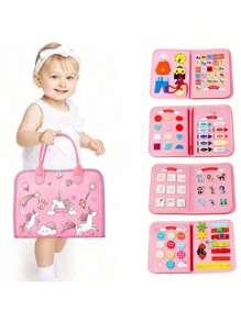1PC Busy Board Toddler Travel Toys Quiet Book Sensory Toys For Toddlers 3-6, Montessori Toys For Toddler Activities Board, Educational Toys For 3-6 Year Old Girls Boys Gift, Princess[ Possess Children's Certificate ]School, Student, Stationery, School Supplies Prince On Board, Girl Toys Toddler, Toddler Sensory Toys, Busy Board, Busy Book, Montessori Toys, Busy Board, Busy Book, Montessori Toys,Busy Board,Busy Book,Montessori Toys,Busy Book,Busy Board,Montessori Toys