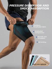 VBOSI 1 件 3D 针织压缩大腿套 - 透气运动支撑，适合跑步、健身和日常使用，适合男女健身配件