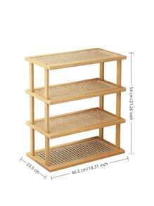 Porte-documents organisateur de bureau en bambou et bois, étagère de rangement multicouche pour bureau de bureau, bibliothèque de maison