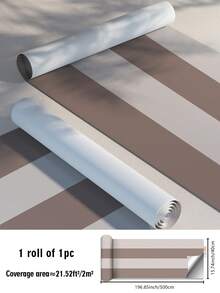 SUPSTICKER 1 Roll Minimalist Striped Pattern Self-Adhesive Removable Wallpaper, Waterproof & Durable, Suitable For Decorating Walls In Living Room, Bedroom, Cabinet, Classroom, Dorm, 3 Size Options: 15.75*78.74 Inch, 15.75*118.11 Inch, 15.75*196.85 Inch Wall Paper Wall Stickers Room Decor Wall Decor Wall Sticker - Multicolor - View 15