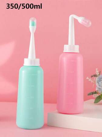 350/500ml 便携式坐浴盆喷雾器、带手持坐浴盆的旅行坐浴盆、旅行用便携式坐浴盆、个人迷你手持坐浴盆喷雾器、卫生护理底部擦拭器、350/500ml 容量水箱（默认弯头）