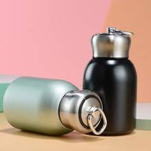 1 件 300 毫升不锈钢迷你瓶，小容量便携式真空保温瓶，学生水杯返校