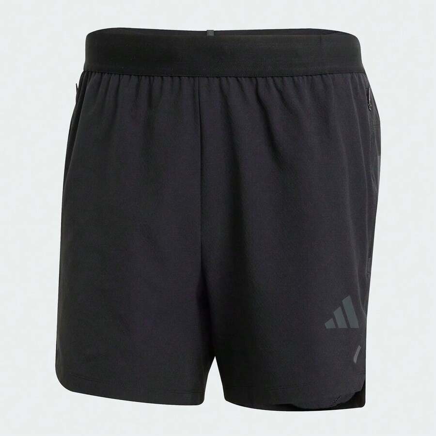 Adidas 男士 POWER 3S SHORT 梭织短裤 JI8206 - 黑色 - 查看 1