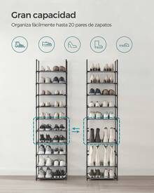 Entryway Shoe Organizers - Grey - View 2
