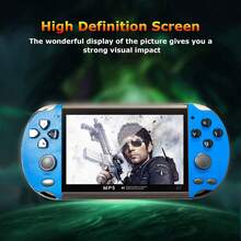 X7 7/5.1/4.3英寸高清屏幕迷你便携式游戏机掌上游戏机双摇杆8GB内存内置1000款游戏MP5游戏手柄电视输出