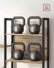 Librería, Estantería de Almacenamiento, con 14 Estantes, Marco de Metal, para Sala de Estar, Estudio, Oficina, Estilo Industrial, 24 x 158 x 166 cm, Roble con Grano Azul y Negro - Azul - Ver 9