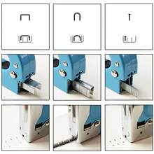 Heavy-Duty Stapler Kit, Three Sizes Of Staples, 1000 Pcs/Pack, Suitable For Staple Guns, Including Door Staples 5/16", U-Type Staples 1/2", T-Type Staples 3/8"