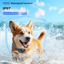 Dog Training Collar Dog Barking Collar Remote Control Electric Shock Cat Collar 3300FT Waterproof Rating IP67 3 Training Modes (Beep, Shock, Shock Mode) Can Effectively Correct Bad Behavior - Màu xanh lam - Xem 3