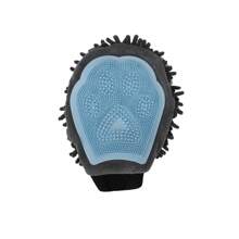 1 Stück Haustier Badetuch, Haustier absorbierende Handschuh, Hund Haarentfernung Handschuh, Katze Massage Handschuh, Haustier Badetuch, Hund absorbierende Handschuh, Haustier Reinigungshandschuh, Katze Bademassage Bürste, doppelseitiger Multi-Funktions Haustier Massage Handschuh