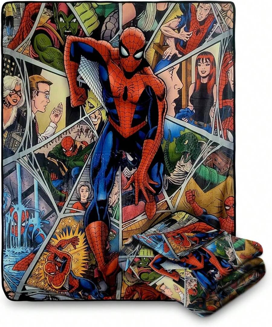 Manta suave y cómoda de polar con estampado de personajes de  de  Legends para adultos y niños | Mide 60 x 50 pulgadas - Multicolor - Ver 1
