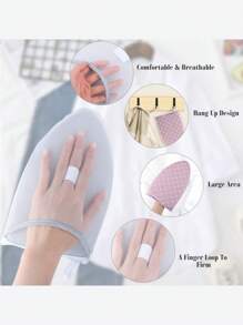 Portable Mini Ironing Board, High Temperature Resistant Sponge Handheld Steam Pad, Small And Portable Clothing Ironing Pad, Easily Solve Wrinkles, Mini Ironing Board, Hanging Ironing Machine, No Electricity Required, A Must-Have For Apartments And Home Travel, Compact And Foldable Design, With Sponge Pad, Quickly Touch Up Clothes.