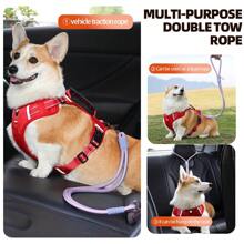 1 pièce Laisse de voiture pour animaux de compagnie, corde de traction de voiture pour animaux de compagnie pour promener les chiens, convient aux chiens de taille moyenne et petite