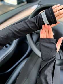 Odblaskowe rękawy przeciwsłoneczne z filtrem przeciwsłonecznym, unisexowe, do jazdy na rowerze na świeżym powietrzu, anty-UV, luźne mankiety rękawów