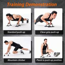 Push-Up Stand, Arm Abdominal Muscle Trainer Fitness Equipment Chest Muscle Training Stand Multifunctional Fitness Trainer - Dark Blue - View 7