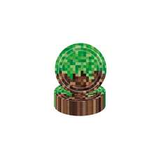 10 件/20 件/40 件/套，像素派对 9 英寸 7 英寸纸盘餐巾 - 视频游戏派对用品，像素主题纸盘餐巾，用于生日派对餐具装饰 - 彩色 - 查看 7