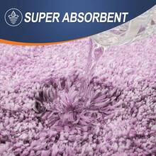 New OLANLY Bathroom Rug Set 2 Piece, Soft Absorbent Microfiber Bath Rug Set, Non-Slip, Machine Wash Dry, Plush Shaggy Bath Mats For Bathroom (30"X20"+24"X16", Pinkish-Purple) - Pinkish-purple 30" x 20" + 24" x 16" - View 4