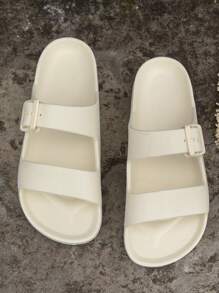 Teens/Young Adults Spring/Summer Versatile Casual Comfortable Soft Non-Slip Lightweight Outdoor Adjustable Buckle Open Toe Flat Beach Sandals