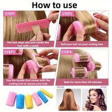 14/12/10/8/6 peças de modeladores de cabelo de esponja | Rolos grandes de espuma macia para modelar o cabelo | Ferramentas de modelagem de cabelo grandes de 40 mm | Cachos duradouros, não danificam | Milagre de modelagem em nível de salão em casa, modelagem de cabelo, produtos para cabelo, produtos para cabelos cacheados, acessórios para cabelo, kit de modelagem de cabelo, kit de ferramentas para cabelo, conjunto de modelagem de cabelo