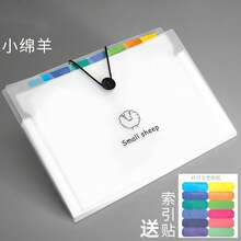 1 件透明 5 格/8 格 12 格文件夹、纸质存储文件夹、办公文件分类和组织文件夹、插入文件夹、返校、学校用品