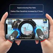 Pair With Box Finger Sleeve Game, Player Thumb Sleeve Finger Gloves Mobile Game Accessories Anti-Sweat Breathable Seamless Touch Screen Anti-Sweat Exquisite Cartoon Pattern Finger Sleeve Comfortably And Precisely Enhance Your Gaming Experience