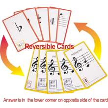 50-Piece High-Quality Music Flashcards Set, Suitable For Beginner Musicians, Music Reading And Terminology Study, Ideal For Adult Piano Learners, Piano Study Note Cards, Great For Educators To Use