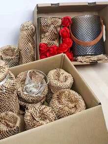 10米蜂窝纸包装缓冲卷 穿孔包装缓冲卷 移动绿色包装纸 - 彩色 - 查看 4