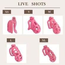 NEW COLOR "Queen Pink"!Chastity Men's Lock Chaste Vessel Penile Ring Snap Ring Multi Size Cage SM Sex Toys BDSM Pink Valentine's Day Bdsm Restraints Chastity Cage Bdsm Bondage Sex Tools Tool Sex Sex Sexy Sex Toys SM Product