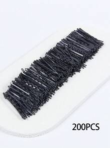 200/150/100/50 pièces de pinces à cheveux noires minimalistes de 5 cm pour femmes, conviennent aux femmes, filles et enfants. Accessoires pour cheveux noirs, petites pinces noires, serre-têtes, épingles à cheveux, pinces anti-frisottis, pinces à cheveux ondulés, pinces de fixation pour cheveux de femmes.
