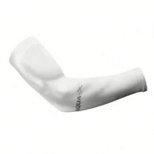 1 Pair Unisex Quick-Dry Ice Fiber Cooling Arm Sleeves - Elastic Fitted Design For Cycling, Running And Outdoor Sports, Multi-Functional Moisture-Wicking Fabric