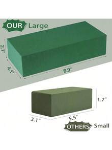 20pcs/10pcs/5pcs/4pcs/2pcs 6.5 Inch/4 Inch*4.7 Inch/4 Inch*3.1 Inch/4 Inch Round Floral Foam, Green Dry & Wet Floral Foam Blocks, Suitable For Weddings, Artificial Walkways, Party Decorations, Fresh Flower Arrangements, Room Decor - Multicolor - View 12