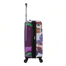 Magnifique Butterfly 21" Hardside Carry-On Luggage, Purple Print - butterfly - View 6