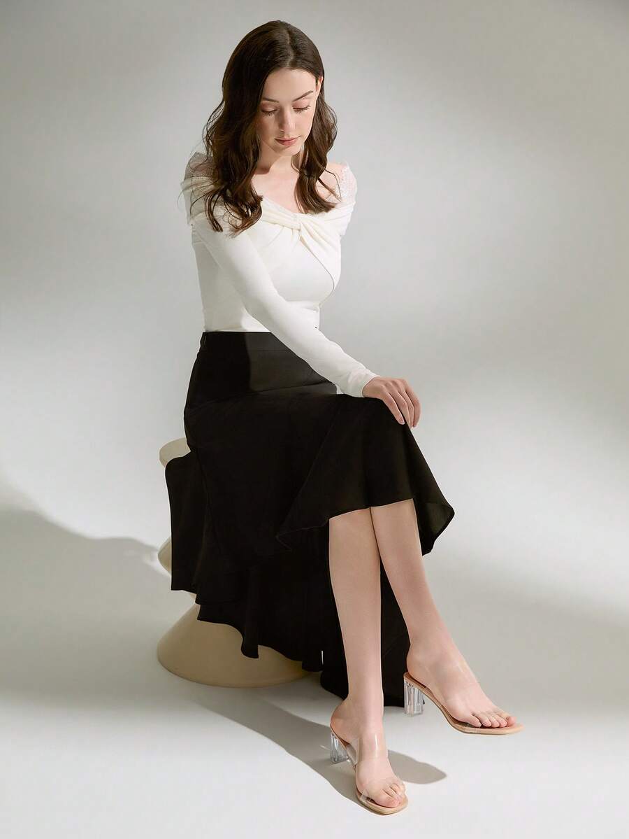 Giày cao gót pha lê nữ có quai trong suốt, mũi hở, gót dày, phong cách ngày lễ, hoàn hảo cho du lịch mùa hè, quà tặng Giáng sinh mùa đông - Màu be - Xem 1