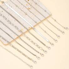 11 Stücke/5 Stücke schickes minimalistisches Armband-Set mit Herz-Perlen und Schlangenkette, exklusives Sommer-Party/Date Geschenk, alltägliche Passform, Schmuck für Freundin/Freundin
