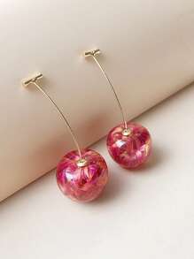 1 par de aretes con forma de fruta personalizados, aretes simples y lindos para mujeres, regalo perfecto