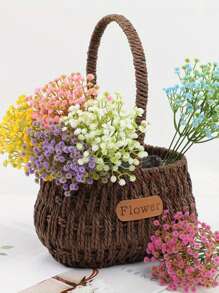 5pcs Artificial Flower Bouquets, Simulated Starry Sky Flowers, Used For Making Homemade Wedding Bouquets, Party Decorations And Home Decorative Flowers.