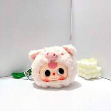 Llavero con colgante de muñeca de resina linda, regalo de cumpleaños/festividad (cadena/cuerda colgante de color aleatorio)