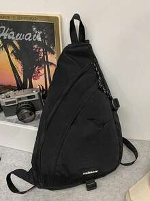 Small Crossbody Bag, Shoulder Bag, Chest Bag, Summer Style - Black - View 3