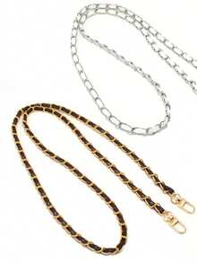 热销皮革链条肩带、夏季包包配件DIY肩带、手机挂绳（无彩色垫，配透明垫） - 彩色 - 查看 5