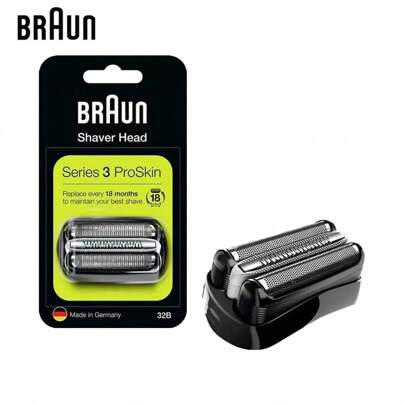 Braun Braun 32B Electric Shaver Razor Blade Series 3 Replacement Cassette Head Foil Cutter For Shaver 3000s 3010s 3040s 3050cc 3070cc